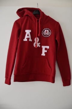 Sweat rouge unisexe Abercrombie & Fitch - Comme neuf
