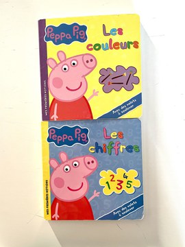 Livres Peppa Pig couleurs et chiffres - Bon état