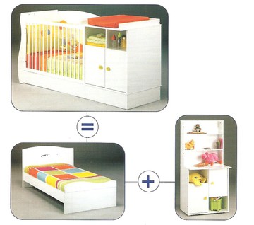 lit bebe evolutif gautier